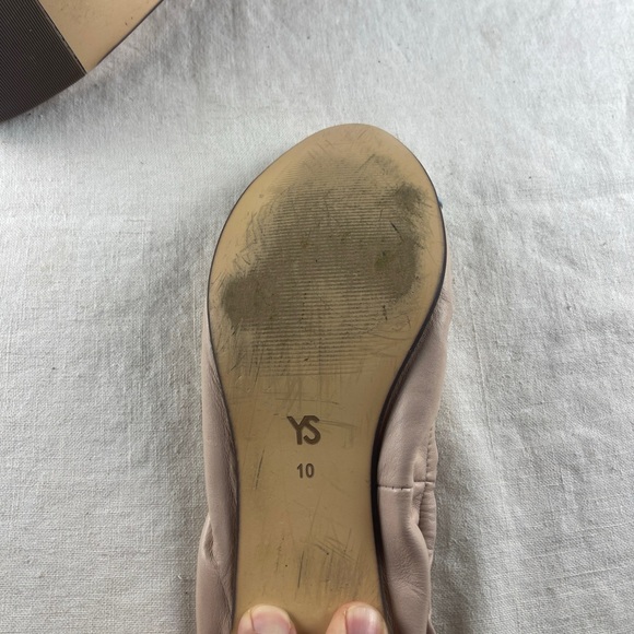 Yosi Samra YS Stylish Women's Ballet Flats - Pink and White - Picture 8 of 11